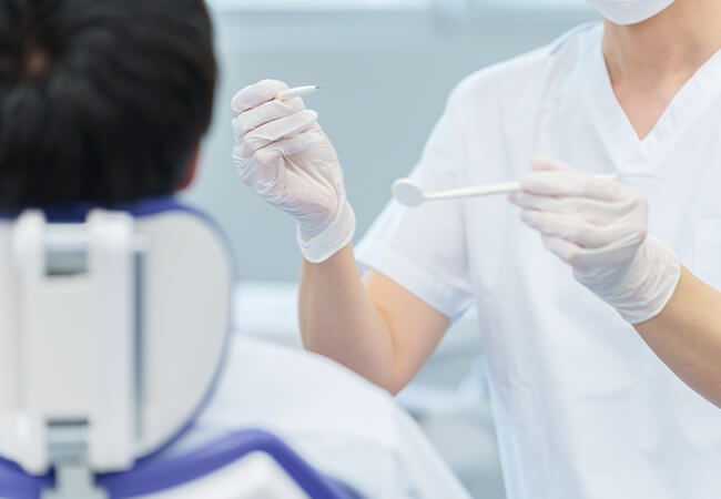 歯科検診の様子